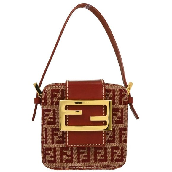 Fendi Red Zucchino Vanity Handbag 2288 26805 018 166653 - Picture 1 of 9
